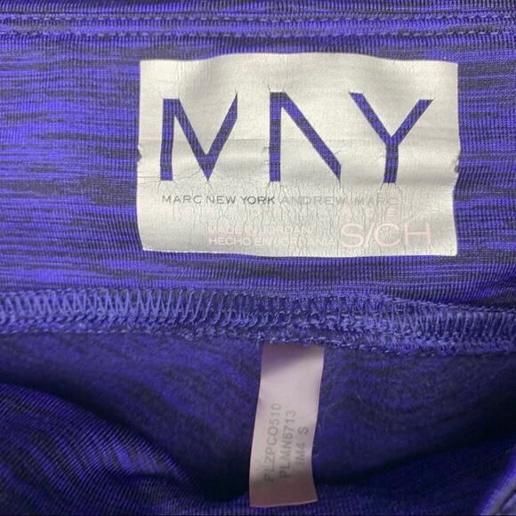 MARC NEW YORK PERFORMANCE Leggings Size S Space Purple Print hidden Pock… - Picture 7 of 7